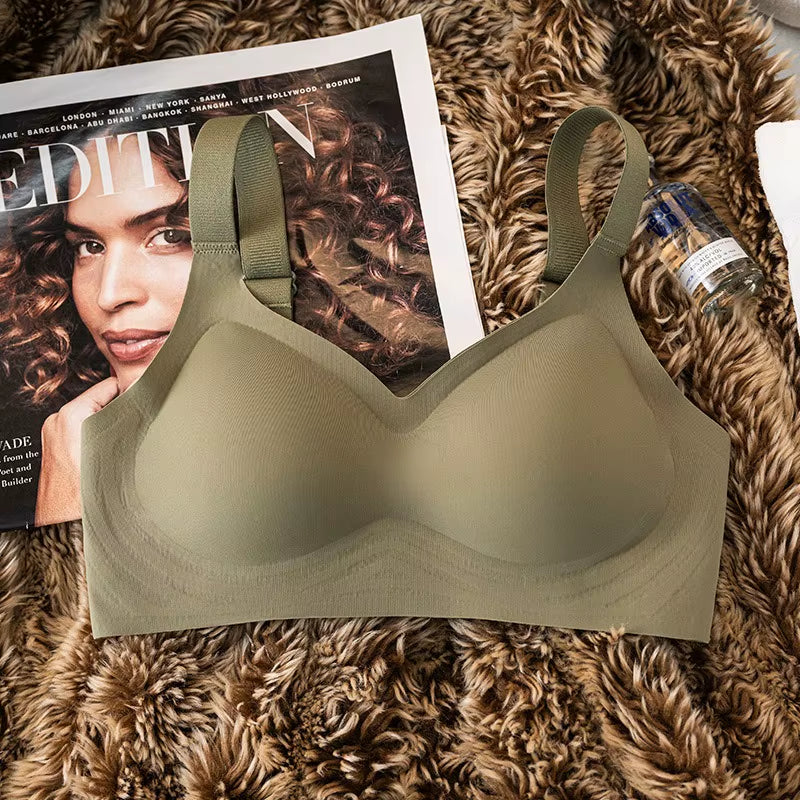 Push-Up Seamless Bra for Women Comfort Padded Bra Non-Wire Underwear Adjust Wide Straps Sexy Lingerie Female Intimates M-3XL