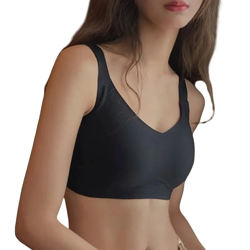 Push-Up Seamless Bra for Women Comfort Padded Bra Non-Wire Underwear Adjust Wide Straps Sexy Lingerie Female Intimates M-3XL