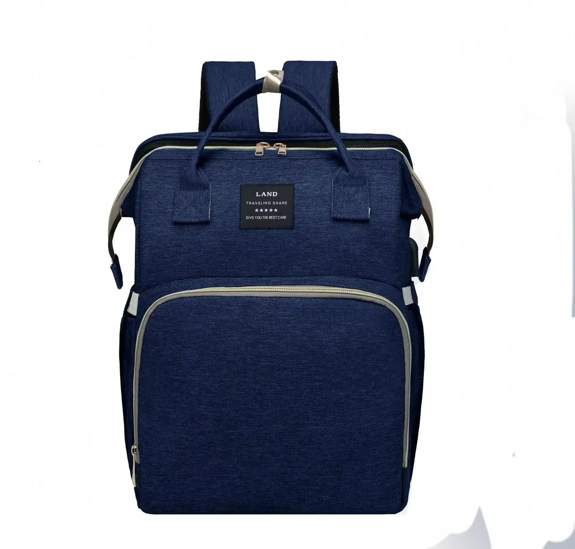 Folding Mommy Bag Portable Folding Crib Bed Large-Capacity Baby Backpack Female Mommy Outting Bag Activity Diaper Bag Nappy Bags